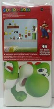 Nintendo Super Mario Peel And Stick 45 Wall Decals by Roommates Decor NEW