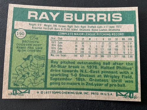 1977 TOPPS BASEBALL 111-220 PICK CARDS YOU WANT - Picture 381 of 489