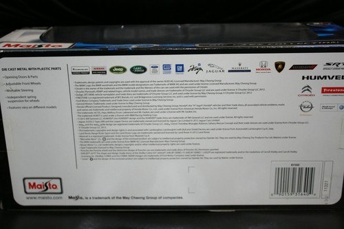 1969 DODGE CHARGER RT PURPLE HARD TOP 1/18 Scale Maisto Special Edition New - Picture 6 of 7