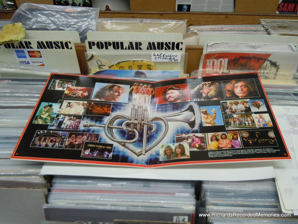 Sgt. Peppers Lonely Hearts Club Band OST 2-LP DJ poster inserts PROMO GOLD STAMP Foto 2 de 4