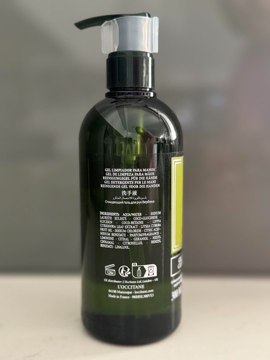 L'Occitane Verbena Cleansing Hand Wash / Liquid Soap 300mls Pump