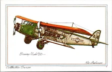 1928 Boeing 80 - 1973 Aviation Postcard - Roy Anderson Art - Collectors Series