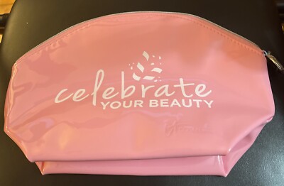 IT COSMETICS  Makeup/Cosmetic Bag XL Pink With White Lettering New!