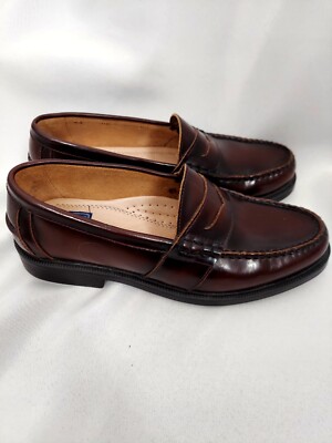 Men’s Nunn Bush, Leather Penny Loafer, Burgundy, Size 8 1/2 M NUNN-BUSH Men main image 2