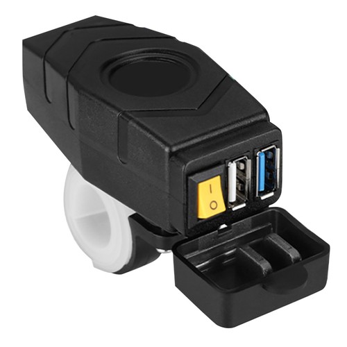 Handlebar Red Light USB Charger Quick Charger 24V 36V 48V 60V For Mobile Phones. - Picture 4 of 7