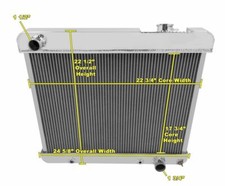 4 Row Aluminum Radiator 284 Fit 1961-1962 63 64 Pontiac Catalina Mc284 389421ci