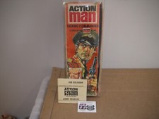 Vintage Palitoy Action Man Talking Commander Original side panel Box Paperwork