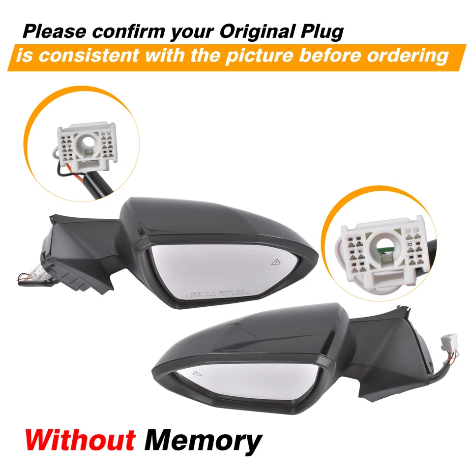 Nuevo juego de espejos retrovisores térmicos para Hyundai Santa Cruz Tucson SEL 2,5 L L4 gas Foto 3 de 4