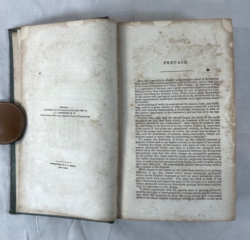 Outlines Of Geology by J.L. Comstock 1845 Illustrated Hardcover; Pratt Woodford - Picture 4 of 8