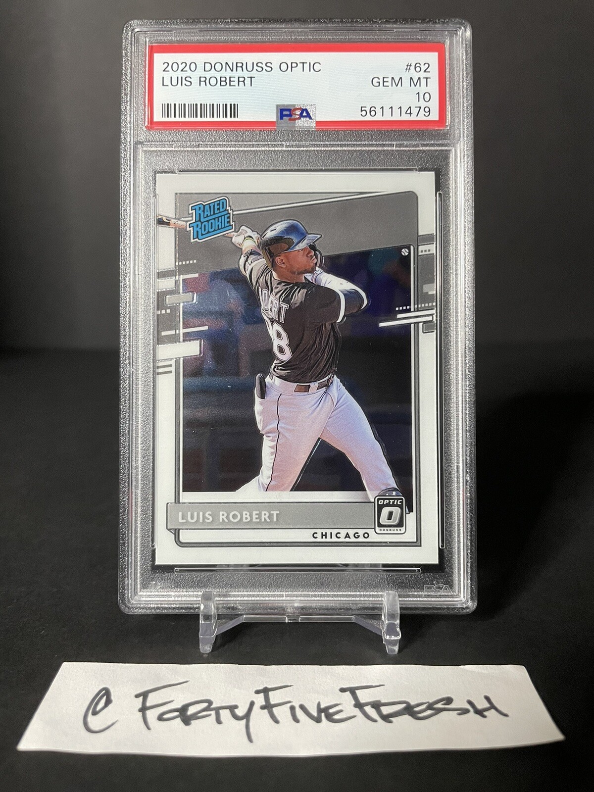2020 Donruss Optic Luis Robert Rated Rookie PSA 10