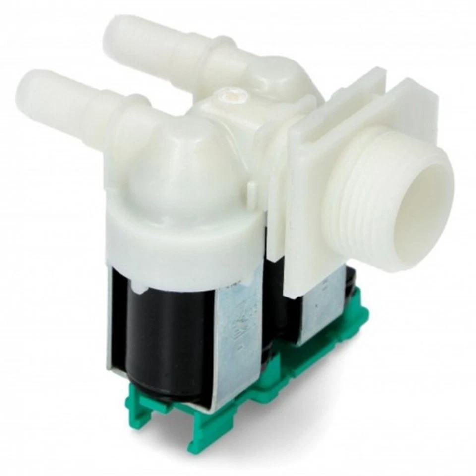 ELETTROVALVOLA CARICO ACQUA DOPPIA LAVATRICE BOSCH 180GRADI CON SCHEDA ELETTRONI - Immagine 2 di 4