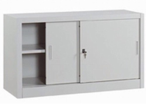 Armadio Ufficio archivio basso metallo ante scorrevoli 150x45x90 con  serratura | eBay