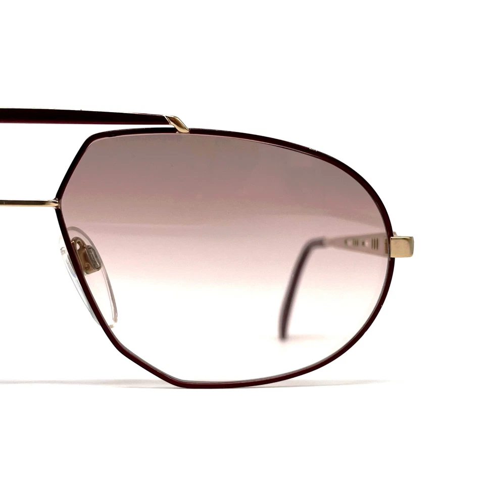 NOS vintage SILHOUETTE M 7136 sunglasses - 80s Austria - Large - ORIGINAL - Gold - Bild 3 von 4