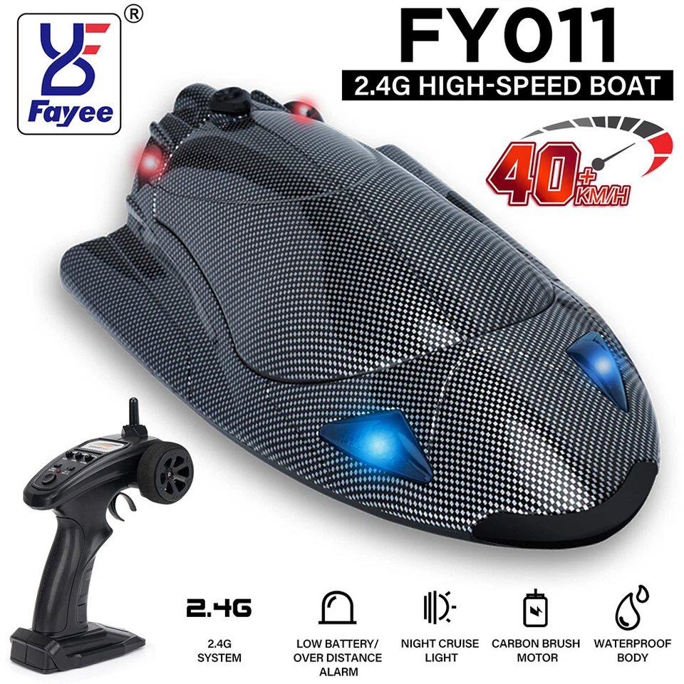 FAYEE FY011 2,4GHz 40 KM/H High Speed RC Boot Ferngesteuertes Rennboot Speedboot - Bild 2 von 4