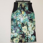 5 Twelve Women's Multi-colored Floral A-Line Skirt Size Small