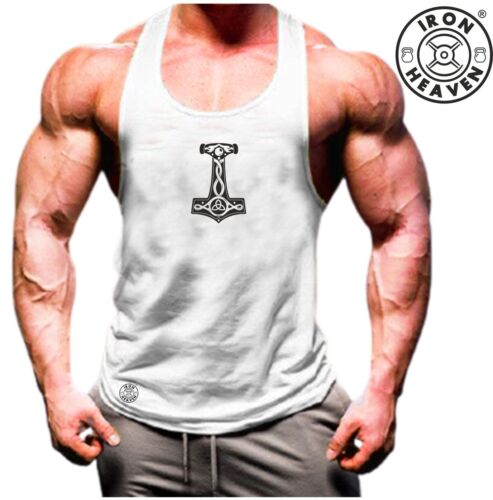 Mjolnir Vest Gym Clothing Bodybuilding Training Workout Boxing Vikings Tank Top - Picture 10 of 10