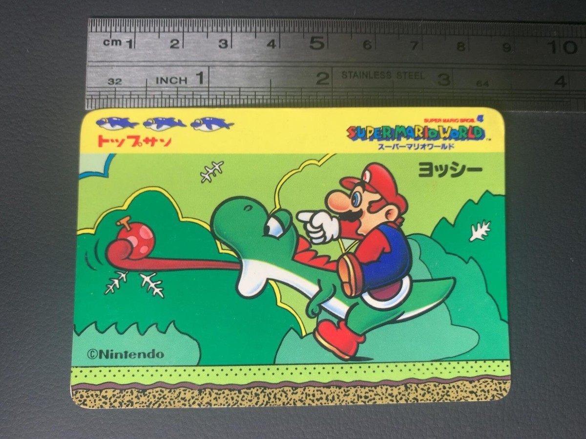 Yoshi Super Mario World Card Top Nintendo Japanese | eBay