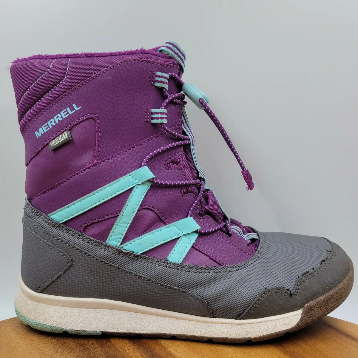 Merrell Snow Crush Purple Waterproof Fleece Lined Winter Boots
