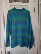 Liz Wear Vintage Mohair Blend Sweater Large Pre-owned Green Teal