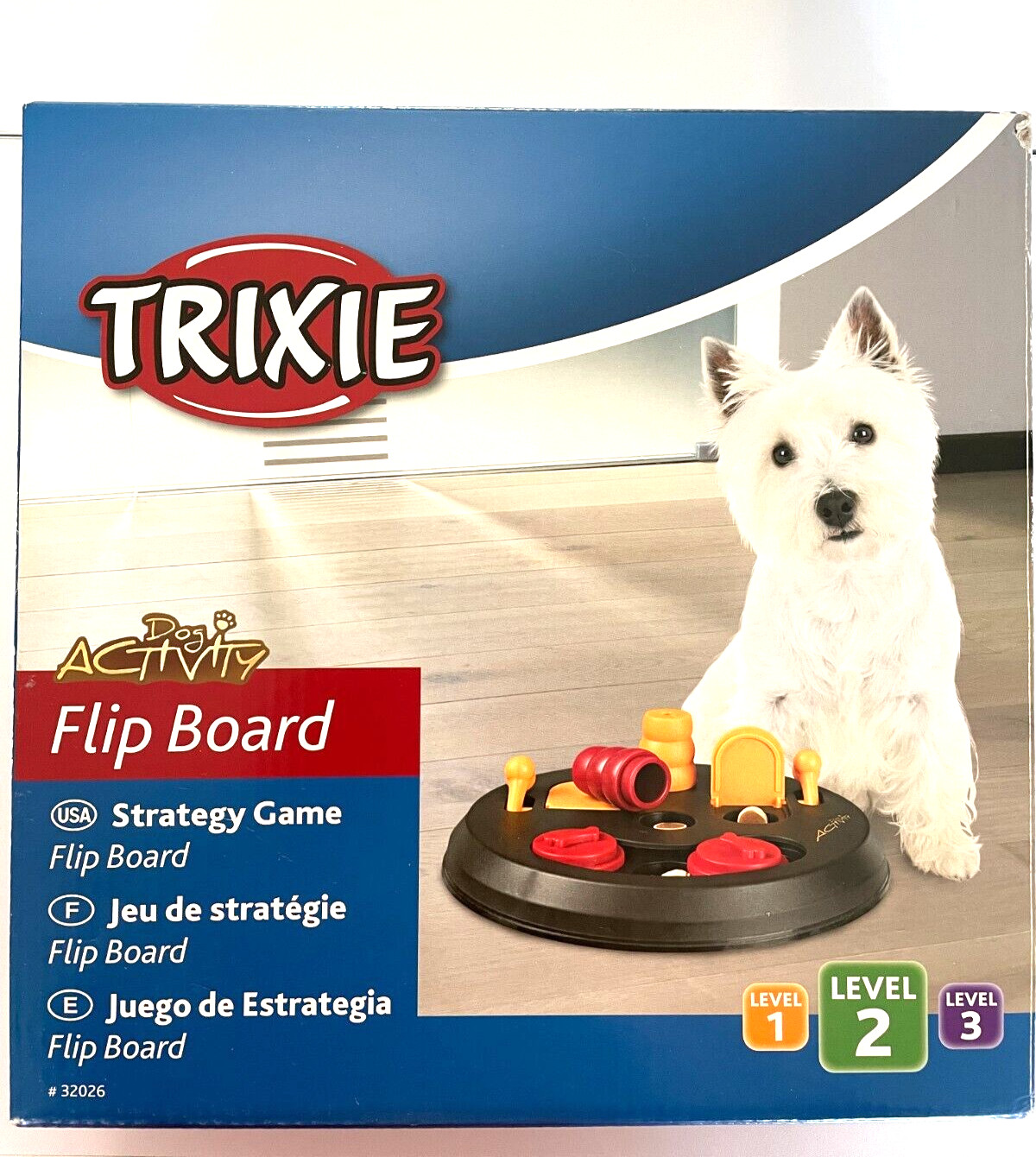 Trixie Dog Activity Flip Board Level 2 Strategy Game for Dog
