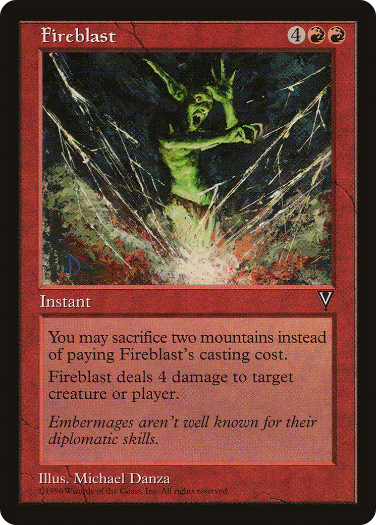 Fireblast X (4) Visions MTG - EX/NM - C79 - 4RCards | eBay