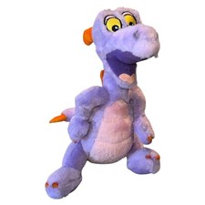 Disney Parks Disneyland World Figment Purple Dragon 9" Plush Fuzzy Stuffed Toy