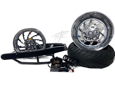 HAYABUSA 240 STEALTH FAT TIRE KIT CHROME PIRANHA