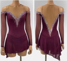 New ice figure skating dress Baton rotating dress custom size
