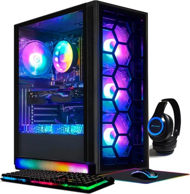 STGAubron Gaming PC Desktop,RTX 2060S 8G,Core-i7 upto3.9G,32G,1TSSD,WIFI,BT,W10H