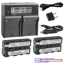 Kastar Battery Dual Fast Charger for Sony NP-F550 CCD-SC55 CCD-TR12 CCD-TR3