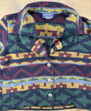 Vintage 90s Aztec Willow Ridge Western 3 Button up Blazer Jacket Womens 18P Vtg