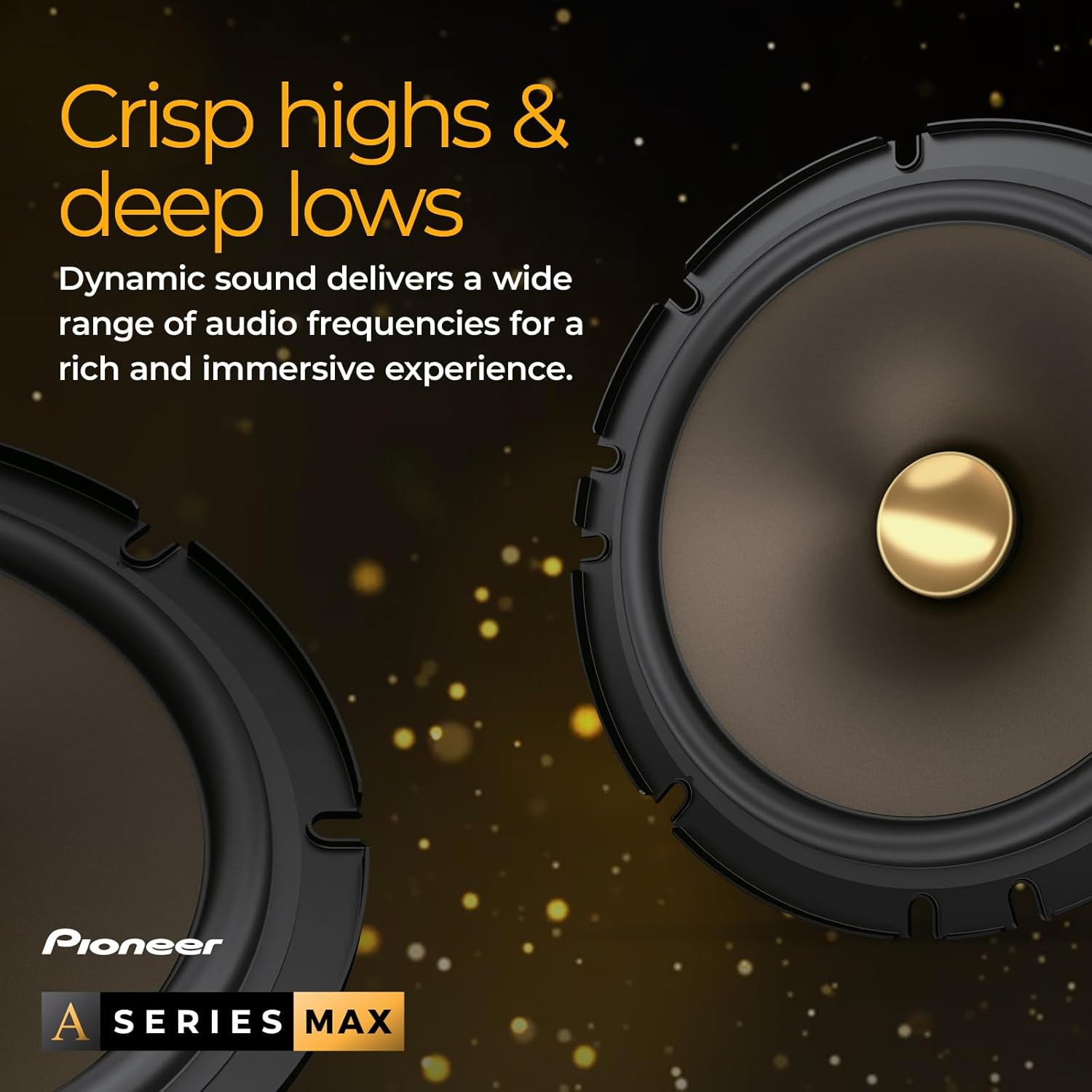 A-Series MAX TS-A693CH, 2-Way Component Car Audio Speakers, Full Range, Clear So
