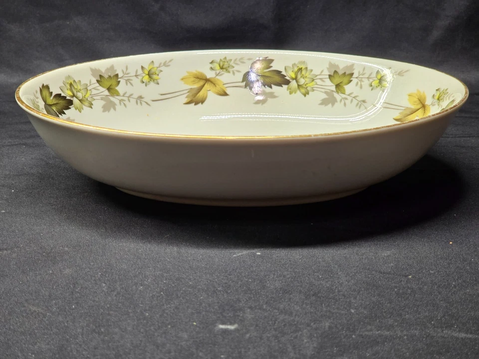 Cuenco de verduras ovalado vintage Royal Doulton 9,5" patrón LARCHMONT - Inglaterra Foto 2 de 4