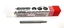 NEW 09653387 3/32 x 1/8 x 3/16 x 1-1/2 3F CC SE RH Carbide Square End Mill