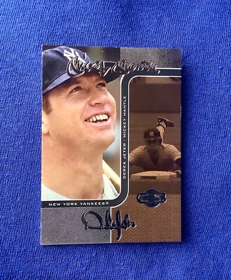 2006 Topps Co-Signers Changing Faces #7B Mickey Mantle Derek Jeter 001/125 NM/MT
