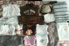 Lotto 295 stock 23 pezzi neonata bimba bambina 0/12 mesi