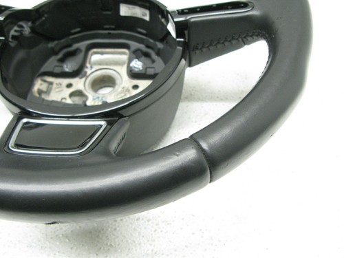 13-17 AUDI 8T A5 S5 RS5 A4 STEERING WHEEL 3 THREE SPOKE BLACK LEATHER OEM 102021 - Picture 2 of 12