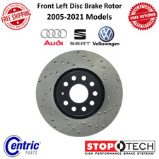 StopTech Sport Drilled Front Left Disc Brake Rotor for 05-21 Audi VW Seat Models