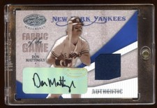 DON MATTINGLY 2004 LEAF CERTIFIED AUTOGRAPH GAME WORN JACKET #ED 07/10 RARE HOF?