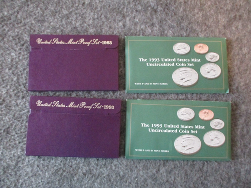 1990-95 US MINT PROOF + UNCIRCULATED + 1992 SILVER PROOF SET(27) - READ - Picture 13 of 24
