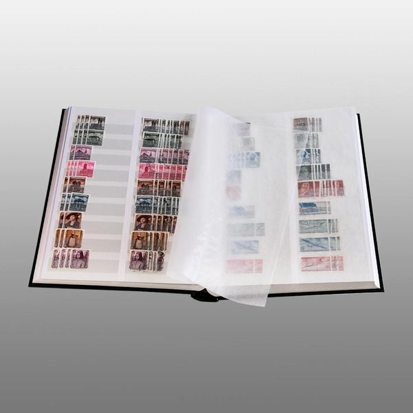 Prophila / Leuchtturm – Album à Timbres Luxe – 60 Pages Blanches – Couverture Similicuir – 23 X 30,5 Cm – 9 Bandes Par Page