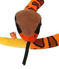 Wild Republic Snake Plush Soft Orange Brown Black Yellow Stuffed Animal 52"