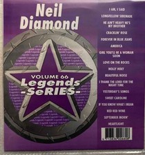 LEGENDS KARAOKE CDG NEIL DIAMOND 66 OLDIES 17 SONGS CD G MUSIC 1960S cd g pop 