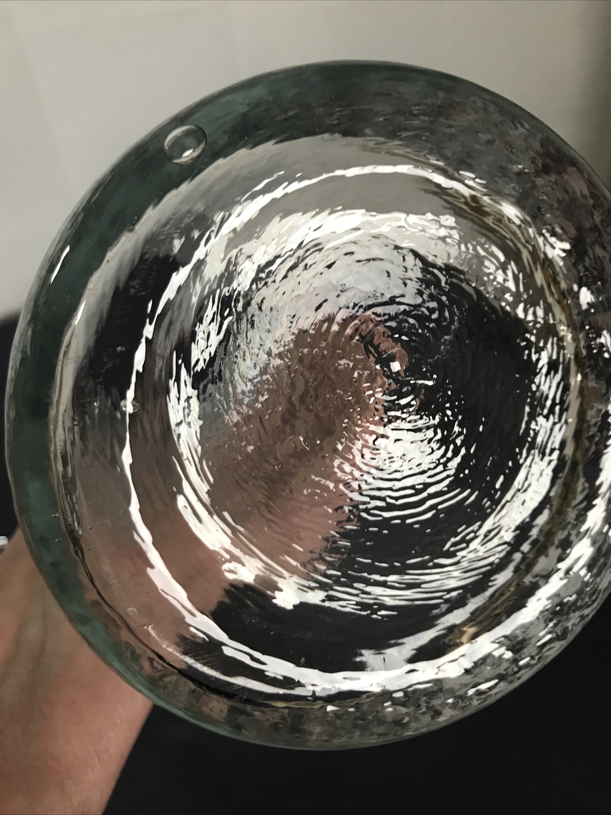 Vintage Martini Glass and Pitcher Set Hand Blown MCM Barware Nick and Nora 5pc