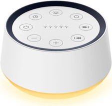 Brown Noise Sound Machine with 30 Soothing Sounds 12 Colors Night Light White No