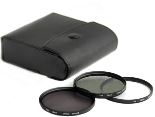 KIT FILTRE CPL + UV+ND POUR TOUS LES OBJECTIFS D'APPAREIL PHOTO 72 MM avec fil 72 mm - Photo 1/1