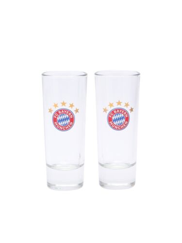 FC Bayern München Schnapsglas  - 5 Sterne - Glas 2er-Set FCB - Bild 1 von 4