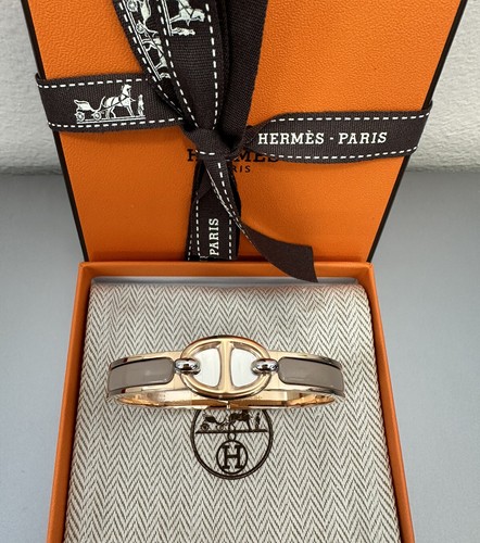 Hermès Mini Clic Chaîne d'Ancre Bracelet PM 19cm Rose Gold Plated NEW