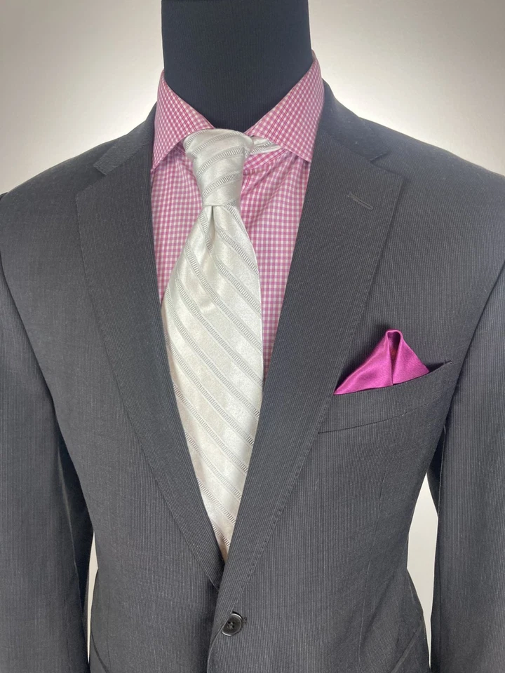 Chaqueta deportiva VERSACE Collection gris moderna 2Btn 42R 42 R Foto 2 de 4