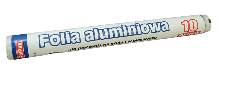 PolPak Aluminum Foil for Baking Roll 10m Roasting Food